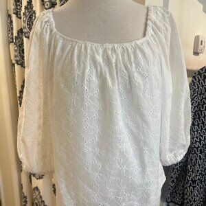 Joseph Ribkoff Eyelet Blouse